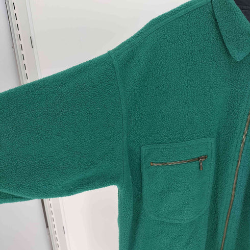 ギャップ Gap 90S OLD デカタグ Over Shirts フラップポケット ジップアップ フリース オーバー シャツ メンズ import:M