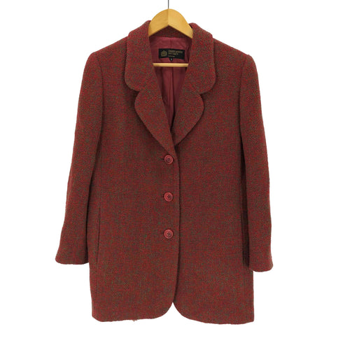 ハーディエイミス HARDY AMIES ナイロン混 メランジウール3Bテーラードジャケット レディース 9