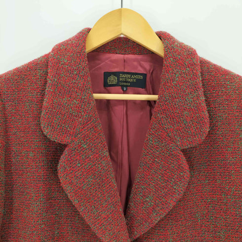 ハーディエイミス HARDY AMIES ナイロン混 メランジウール3Bテーラードジャケット レディース 9