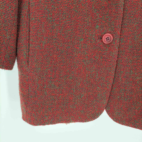 ハーディエイミス HARDY AMIES ナイロン混 メランジウール3Bテーラードジャケット レディース 9