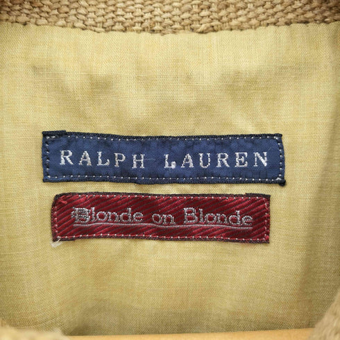 ラルフローレン RALPH LAUREN Blonde on Blonde リネン混 スタンドカラージャケット メンズ