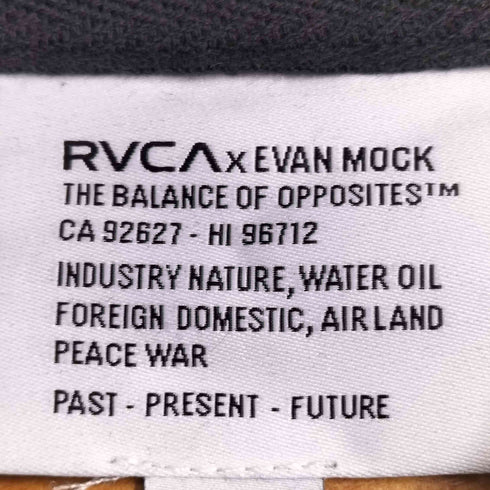 ルーカ RVCA EVAN MOCK フロント刺繍プルオーバーパーカー メンズ JPN:L