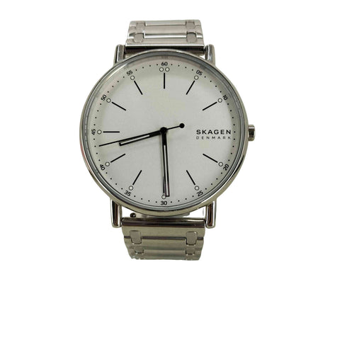 スカーゲン SKAGEN SIGNATUR 三針 シルバートーン ステンレススチール ブレスレットウォッチ メンズ