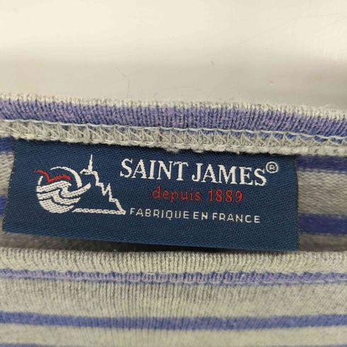 セントジェームス SAINT JAMES ボーダー ボートネックカットソー レディース 36