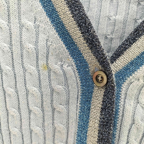 ブルックスブラザーズ BROOKS BROTHERS ラメ ケーブルカーディガン レディース import:M