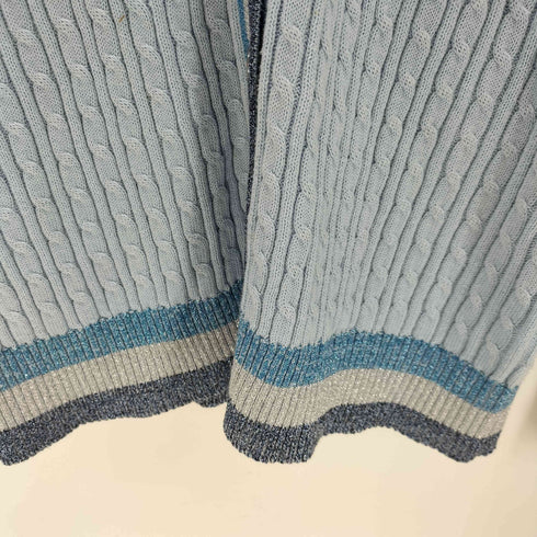 ブルックスブラザーズ BROOKS BROTHERS ラメ ケーブルカーディガン レディース import:M