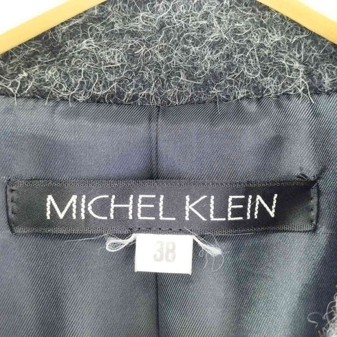 ミッシェルクラン MICHEL KLEIN アルパカ混 シャギーステンカラーコート レディース 38