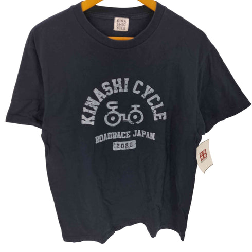 キナシサイクル 木梨サイクル KINASHI CYCLE フロントプリント クルーネックTシャツ メンズ JPN:L