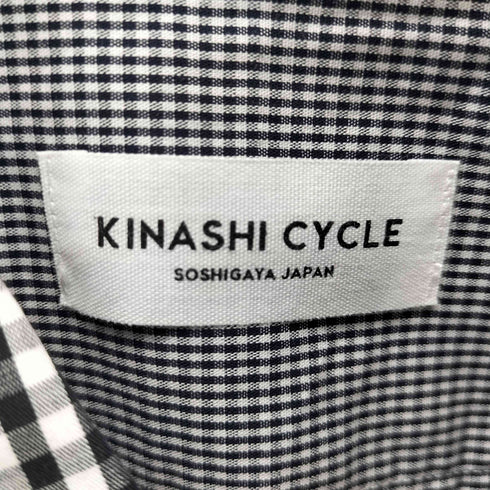 キナシサイクル 木梨サイクル KINASHI CYCLE ワンポイント刺繍 ボタンダウン L/Sチェックシャツ メンズ JPN:L