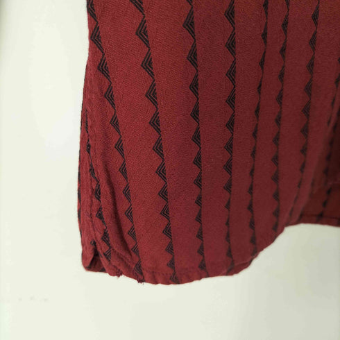 アールジェイビー R.J.B トライアングルボーダー ロングスリーブシャツ レディース US:36