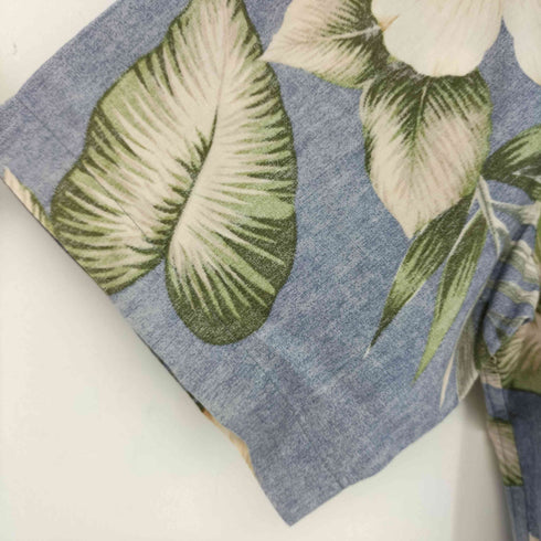 ドライボーンズ Dry Bones ハイビスカス柄 ボタンダウン S/Sプルオーバーシャツ メンズ US:36