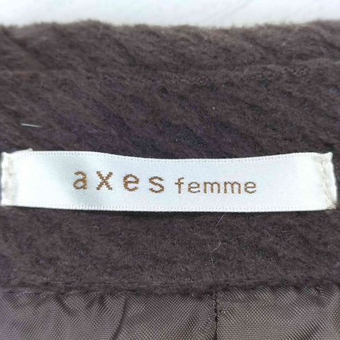 アクシーズファム axes femme 薔薇ボタン ツイル コート レディース JPN:M