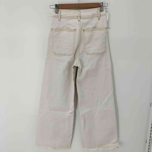 ザラ ZARA ZW PREMIUM PATCH POCKET MARINE STRAIGHT JEANS レディース 34