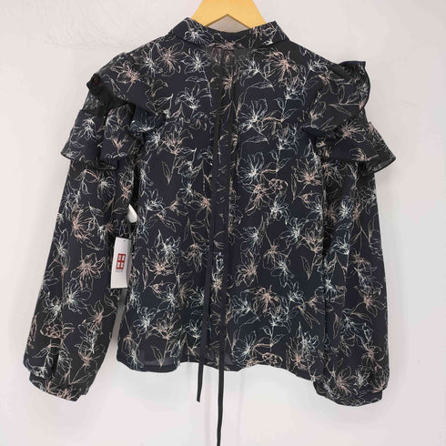 アクシーズ ファム axes femme POETIQUE ラッフルフリルブラウス レディース JPN:M