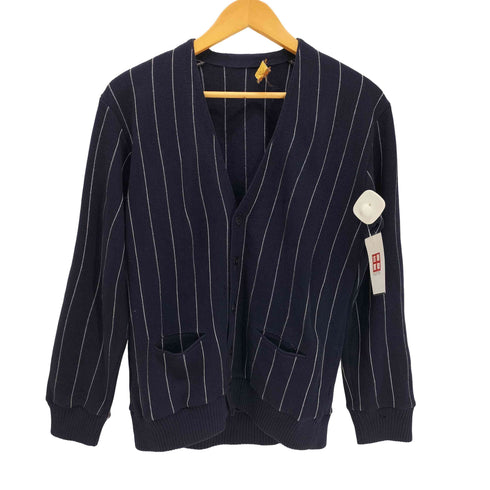 80-90S ORIGINN for MEN チョーク ストライプ ニット カーディガン Japan vintage メンズ JPN:M