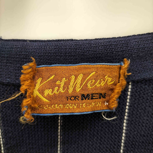80-90S ORIGINN for MEN チョーク ストライプ ニット カーディガン Japan vintage メンズ JPN:M