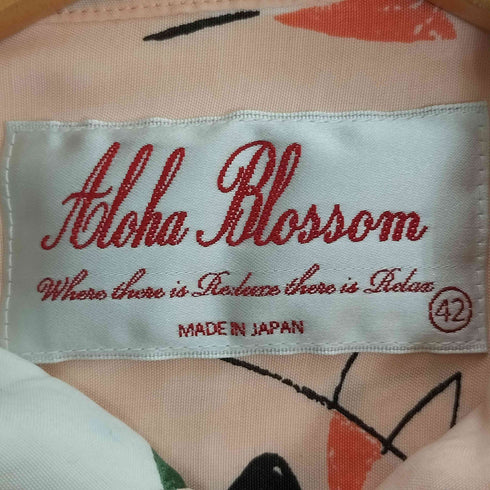 アロハブロッサム Aloha Blossom GARDEN TOKYO ATOMIC アロハシャツ メンズ JPN:42