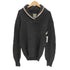 50S northwestern WOOLEN Co PURE NEW WOOL ウール ナイロン ショールカラー ライン ローゲージ ニット セーター メンズ