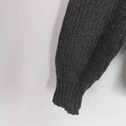 50S northwestern WOOLEN Co PURE NEW WOOL ウール ナイロン ショールカラー ライン ローゲージ ニット セーター メンズ