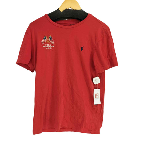 ポロラルフローレン POLO RALPH LAUREN USA ポニー刺繍 ボートネック 半袖カットソー メンズ import:M