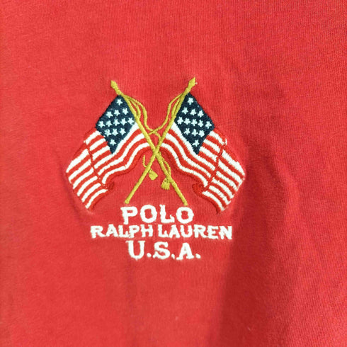 ポロラルフローレン POLO RALPH LAUREN USA ポニー刺繍 ボートネック 半袖カットソー メンズ import:M