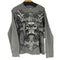 ROUTE 66 フロントスカルプリント L/S ワッフルTシャツ メンズ import:M