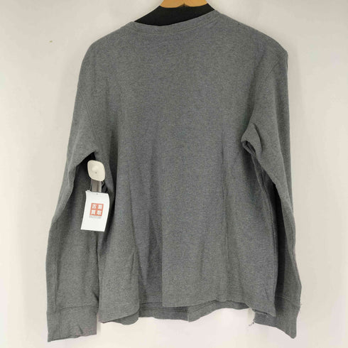 ROUTE 66 フロントスカルプリント L/S ワッフルTシャツ メンズ import:M
