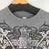 ROUTE 66 フロントスカルプリント L/S ワッフルTシャツ メンズ import:M