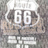 ROUTE 66 フロントスカルプリント L/S ワッフルTシャツ メンズ import:M