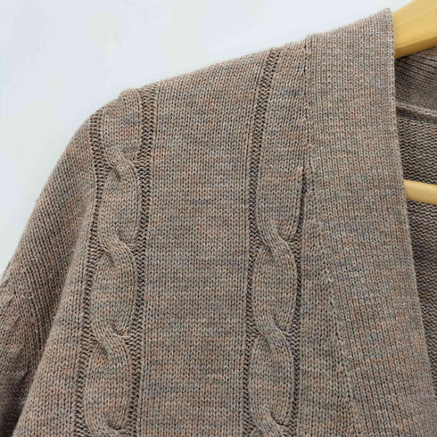 キャリアクラブ CAREER CLUB 70S SPORTWEAR WPL 651 ミックスカラー アクリル ケーブル ニット カーディガン メンズ import:M