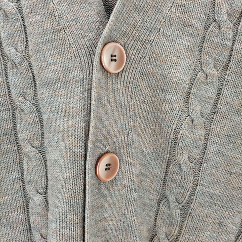 キャリアクラブ CAREER CLUB 70S SPORTWEAR WPL 651 ミックスカラー アクリル ケーブル ニット カーディガン メンズ import:M