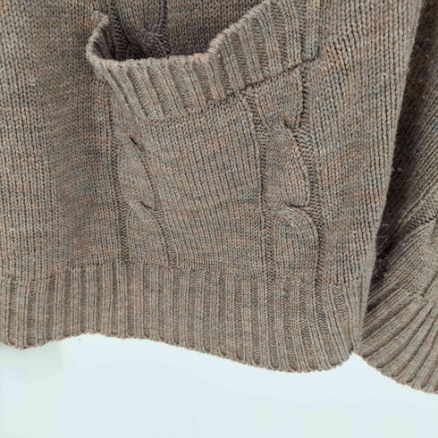 キャリアクラブ CAREER CLUB 70S SPORTWEAR WPL 651 ミックスカラー アクリル ケーブル ニット カーディガン メンズ import:M