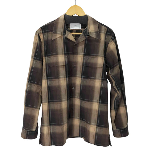 シュガーヒル SUGARHILL 24AW OMBRE PLAID OPEN COLLAR BLOUSE メンズ JPN:1