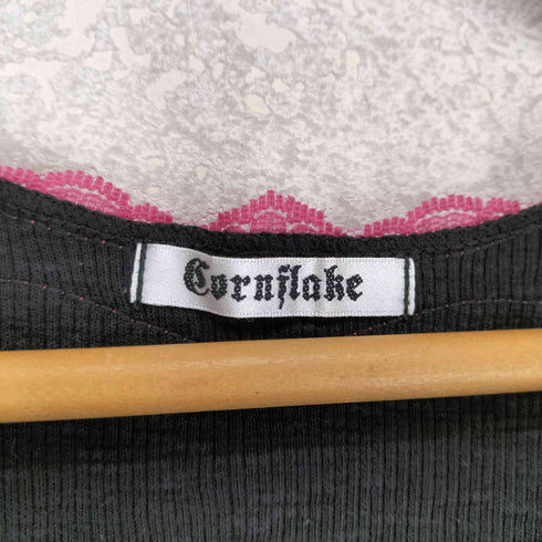 cornflake y2k タンクトップ レース ラインストーン レディース JPN:M