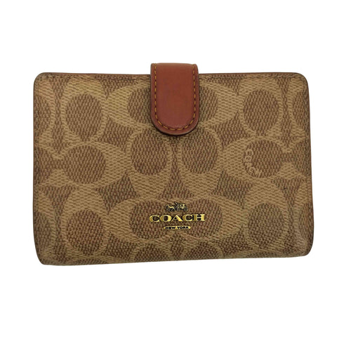 コーチ COACH シグネチャー 二つ折り ラウンドファスナー ウォレット レディース