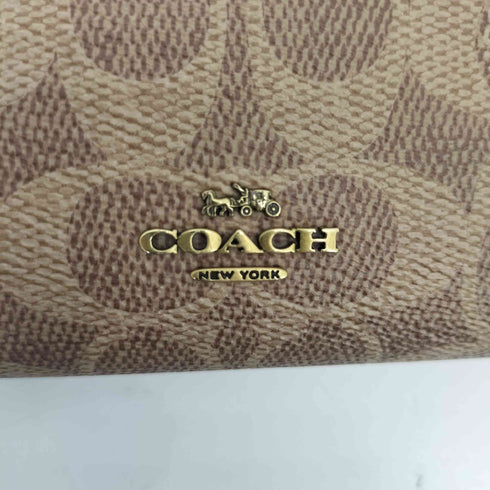 コーチ COACH シグネチャー 二つ折り ラウンドファスナー ウォレット レディース