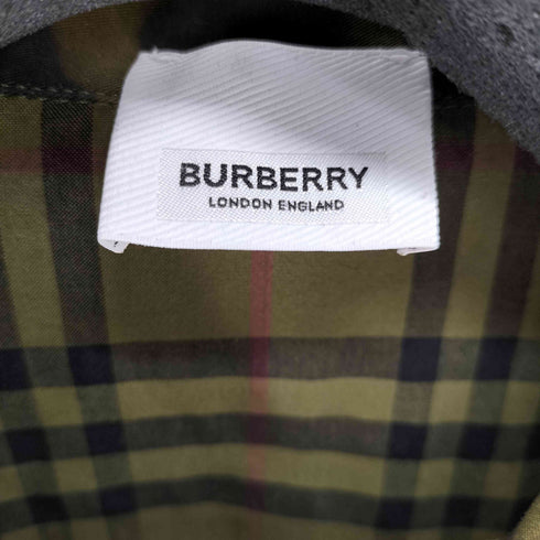バーバリーロンドン BURBERRY LONDON 19AW 襟レオパード ノヴァチェック長袖シャツ メンズ JPN:S