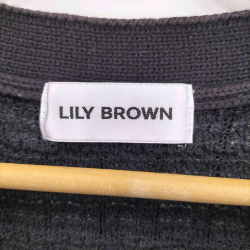 リリーブラウン Lily Brown ツイードニットカーディガン レディース ONE SIZE