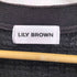 リリーブラウン Lily Brown ツイードニットカーディガン レディース ONE SIZE