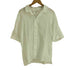 バナナリパブリック BANANA REPUBLIC レーヨン リネン 開襟 オープンカラー S/S シャツ メンズ import:M