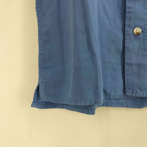 バナナリパブリック BANANA REPUBLIC レーヨン リネン 開襟 オープンカラー S/S シャツ メンズ import:M