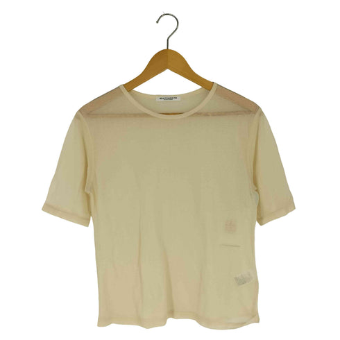 ビューティーアンドユースユナイテッドアローズ BEAUTY & YOUTH UNITED ARROWS シアー 5分袖 クルーネック Tシャツ レディース