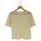 ビューティーアンドユースユナイテッドアローズ BEAUTY & YOUTH UNITED ARROWS シアー 5分袖 クルーネック Tシャツ レディース