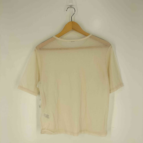 ビューティーアンドユースユナイテッドアローズ BEAUTY & YOUTH UNITED ARROWS シアー 5分袖 クルーネック Tシャツ レディース