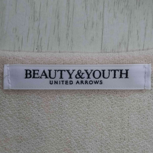 ビューティーアンドユースユナイテッドアローズ BEAUTY & YOUTH UNITED ARROWS シアー 5分袖 クルーネック Tシャツ レディース