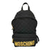 モスキーノ MOSCHINO キルティング ロゴパッチ バックパック リュック レディース