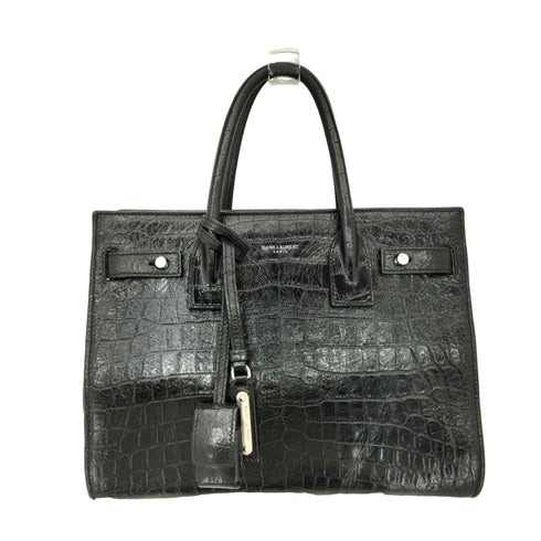 サンローランパリ SAINT LAURENT PARIS ベイビーサックドジュール クロコ型押し 2WAYハンドバッグ レディース