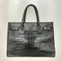 サンローランパリ SAINT LAURENT PARIS ベイビーサックドジュール クロコ型押し 2WAYハンドバッグ レディース