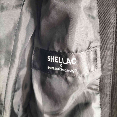 シェラック SHELLAC SEMANTIODESIGN シングルライダースジップアップブルゾン メンズ JPN:S