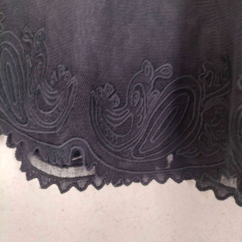 ディーゼル DIESEL 裾刺繍メッシュタンクトップ レディース S